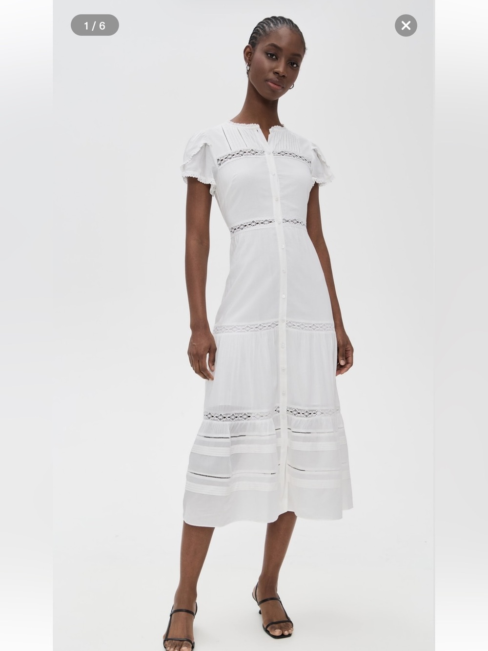 NWT Reformation Zebrina Voile dress